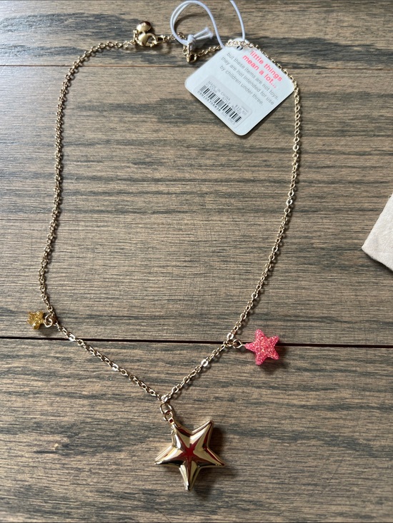 Crewcuts Other - Crewcuts-KIDS-Gold Star Necklace with Pink and Yellow Accent